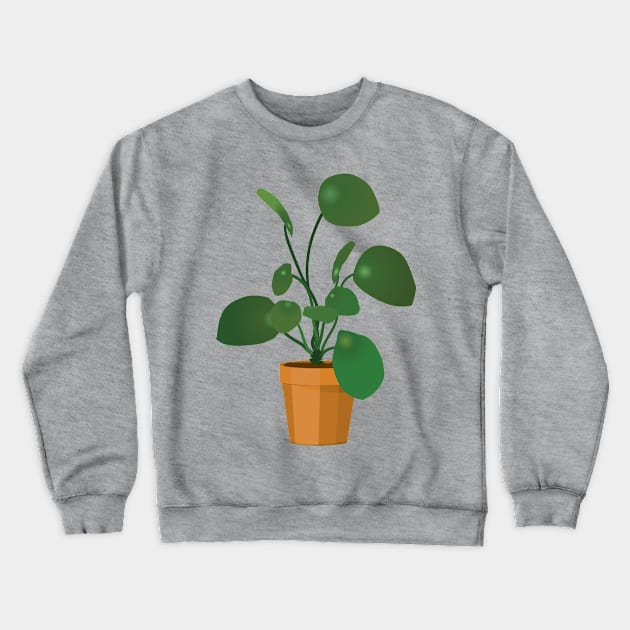 Chinese money plant Crewneck Sweatshirt by Bwiselizzy